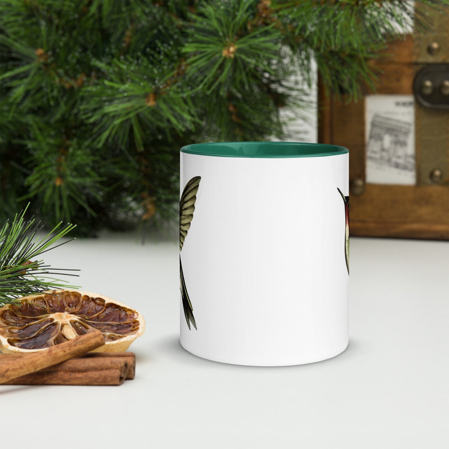 Colorful Ruby-throated Hummingbird Mug