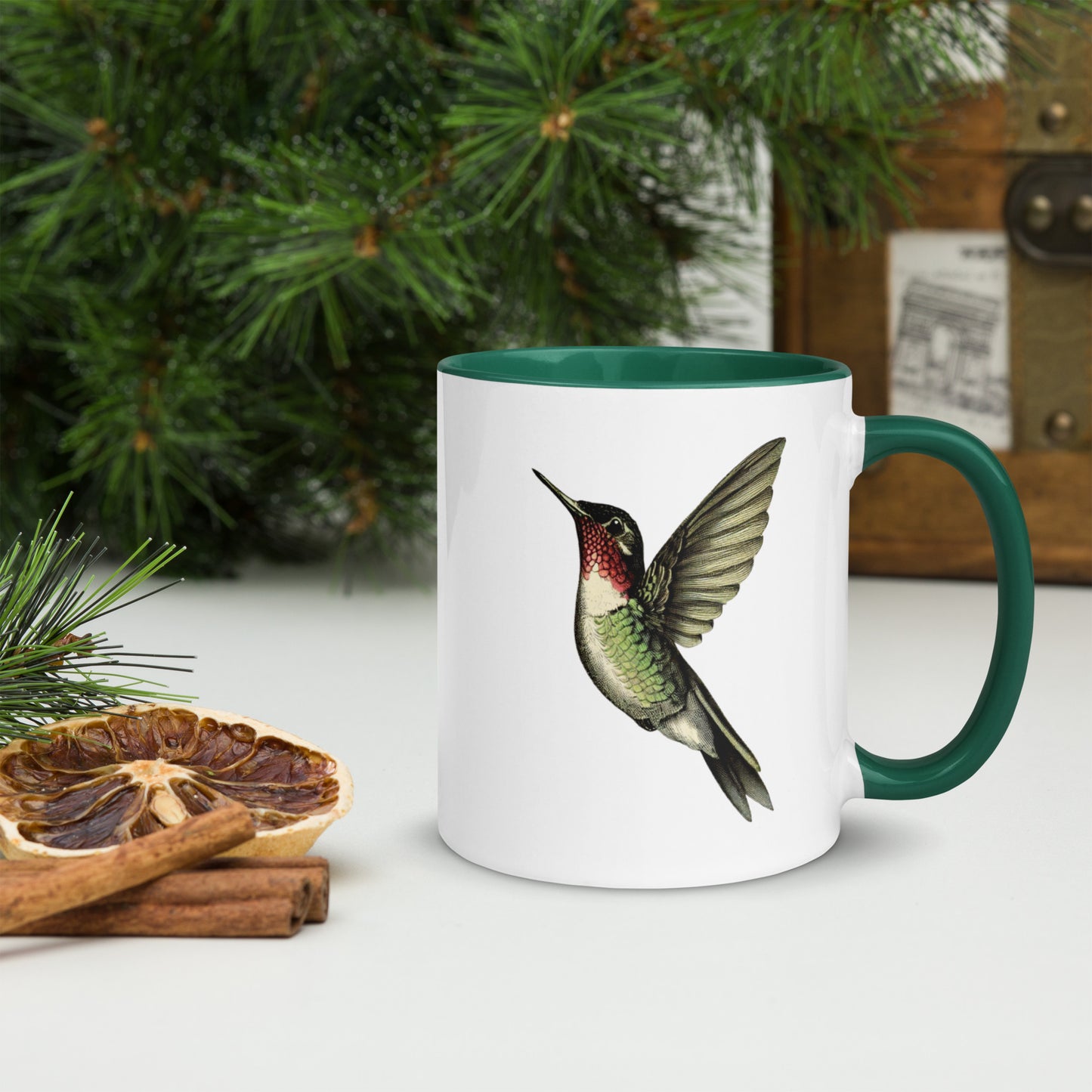 Colorful Ruby-throated Hummingbird Mug