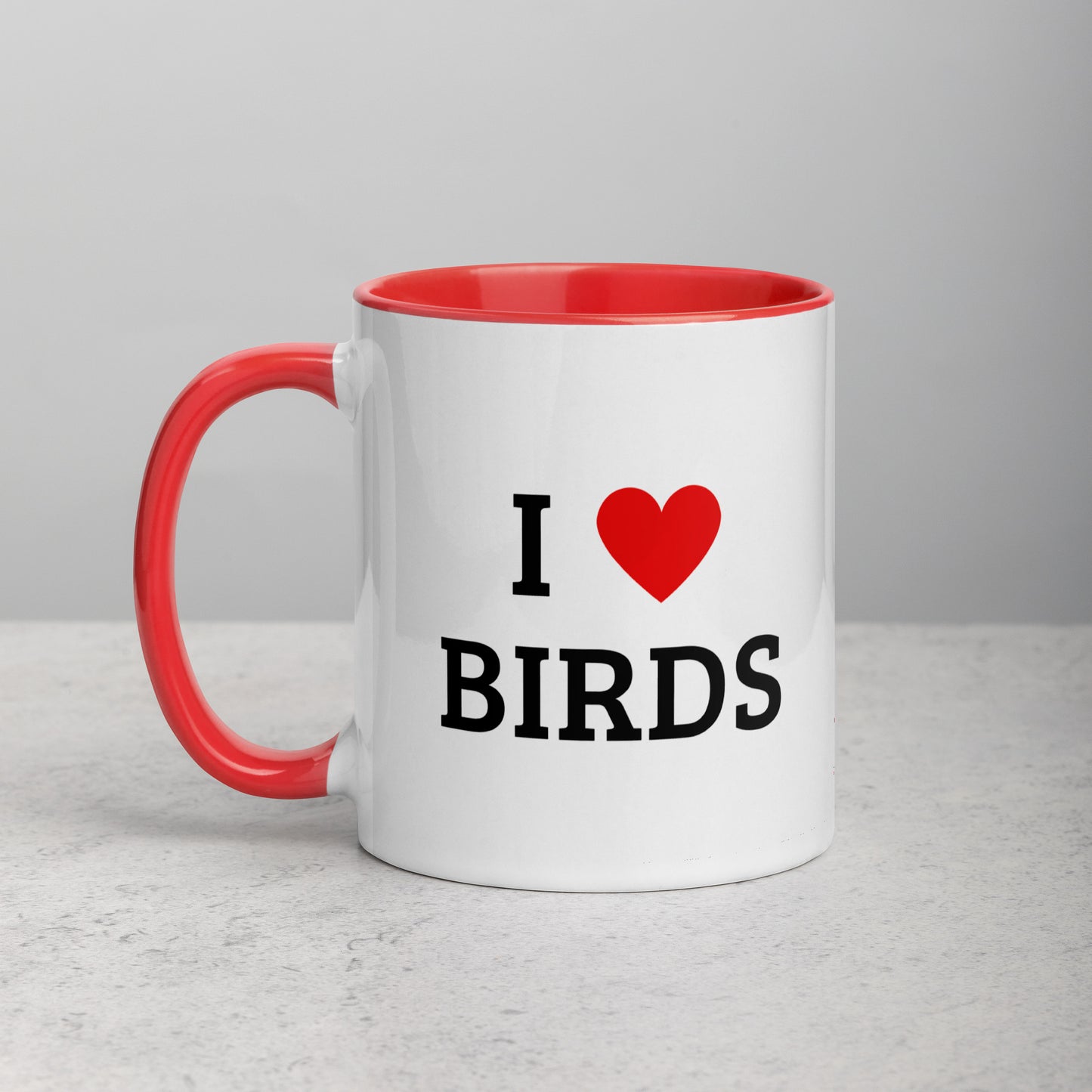 Colorful I Love Birds Mug