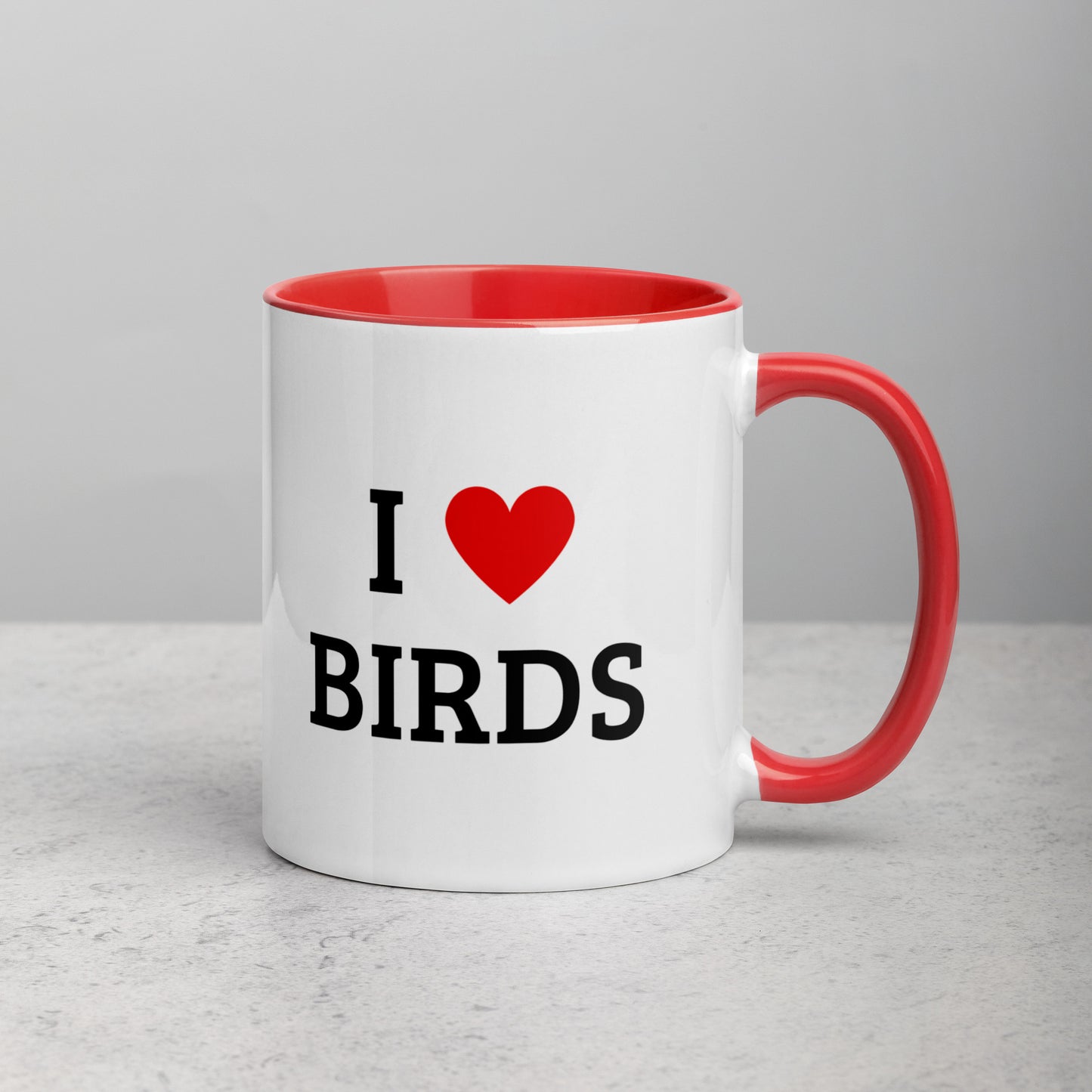 Colorful I Love Birds Mug