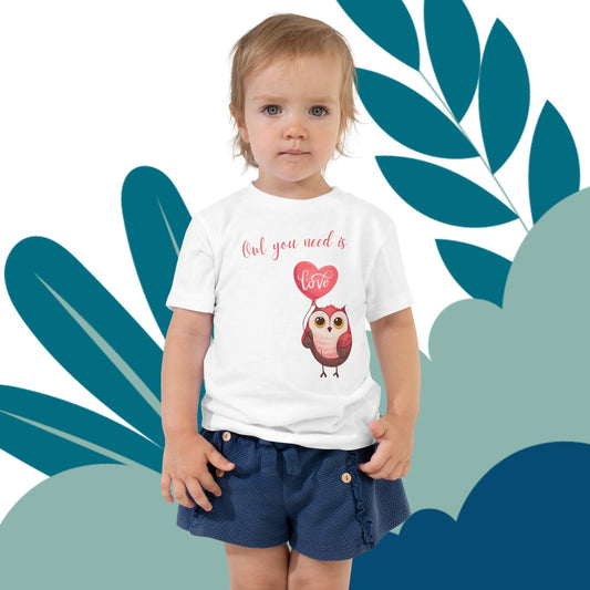 Owl You Need is Love Toddler Bird Tee