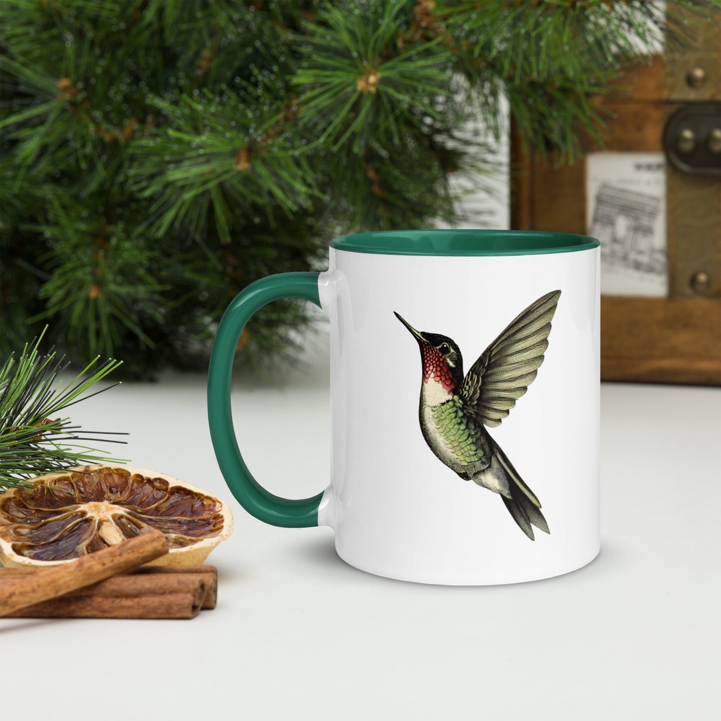 Colorful Ruby-throated Hummingbird Mug